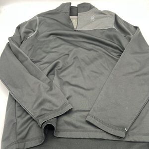 Browning Men’s Black 1/4 zip Pullover size large